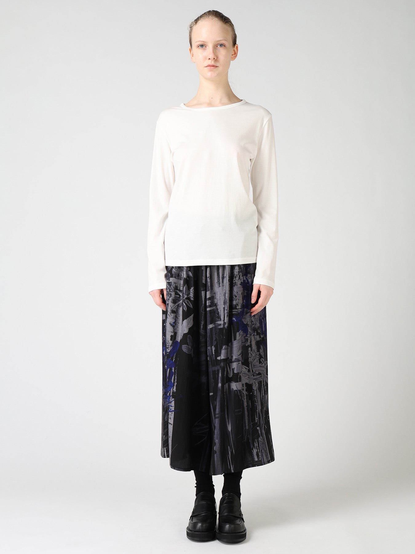 COTTON INTERLOCK LONG SLEEVE T-SHIRT