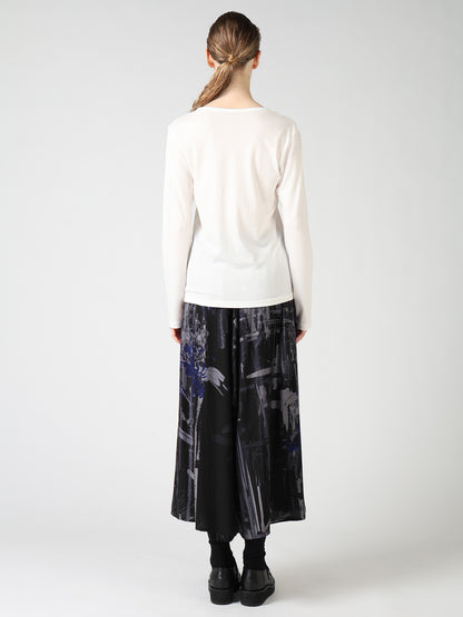 COTTON INTERLOCK LONG SLEEVE T-SHIRT