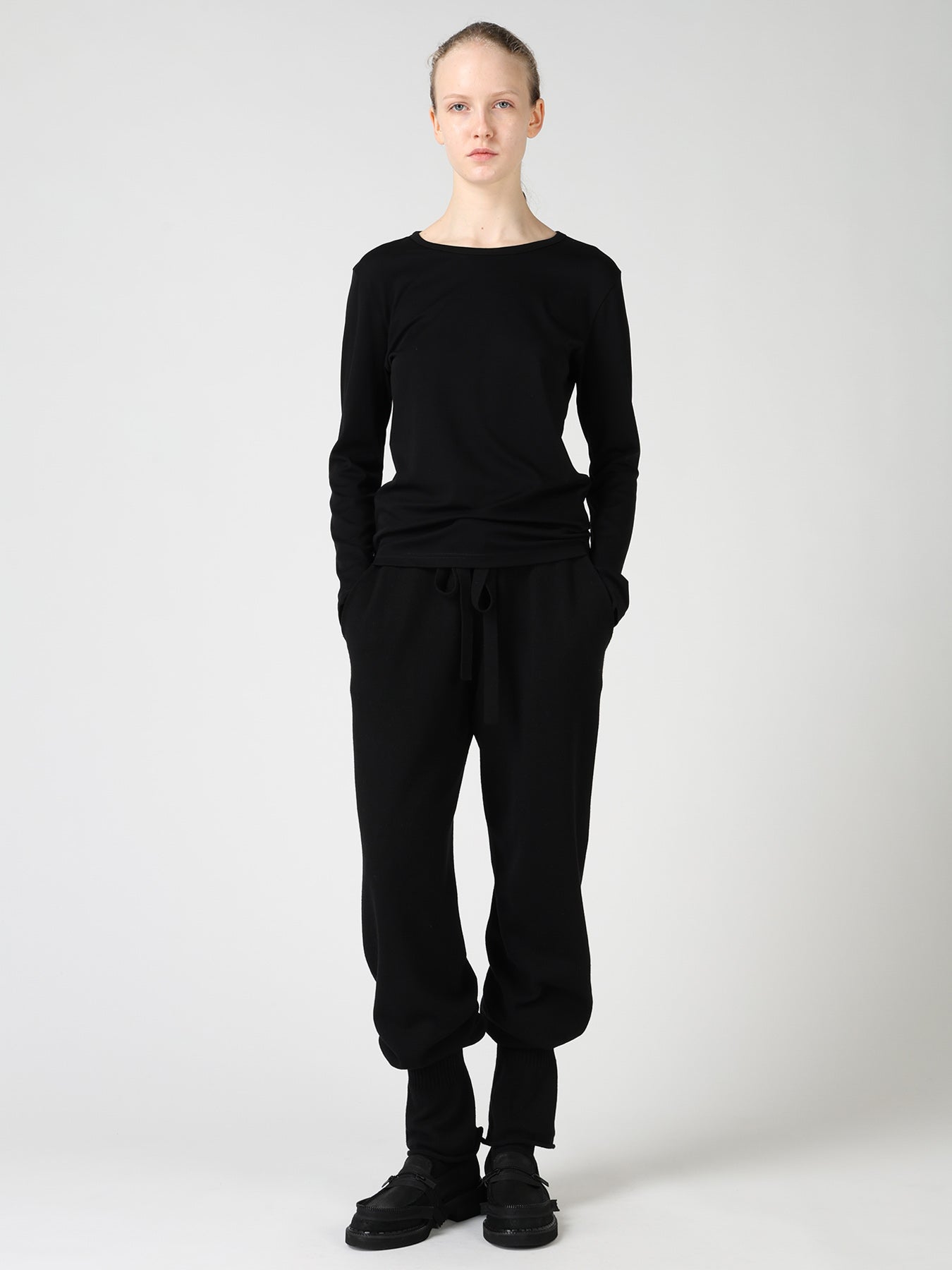 COTTON INTERLOCK LONG SLEEVE T-SHIRT