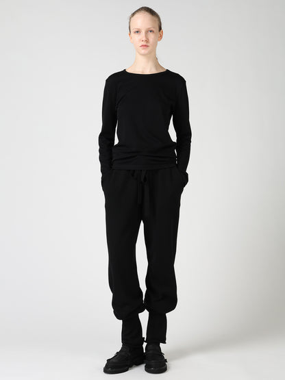 COTTON INTERLOCK LONG SLEEVE T-SHIRT