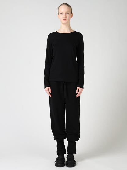 COTTON INTERLOCK LONG SLEEVE T-SHIRT