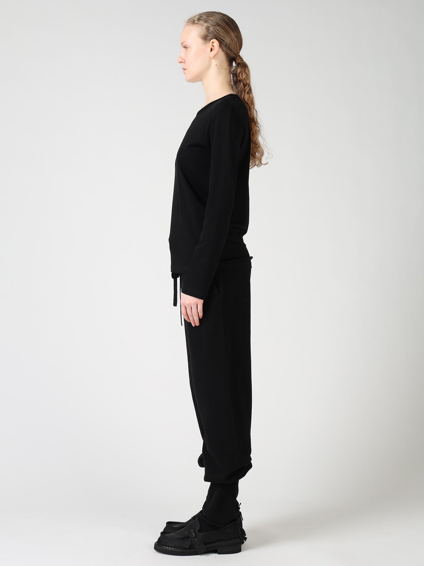 COTTON INTERLOCK LONG SLEEVE T-SHIRT