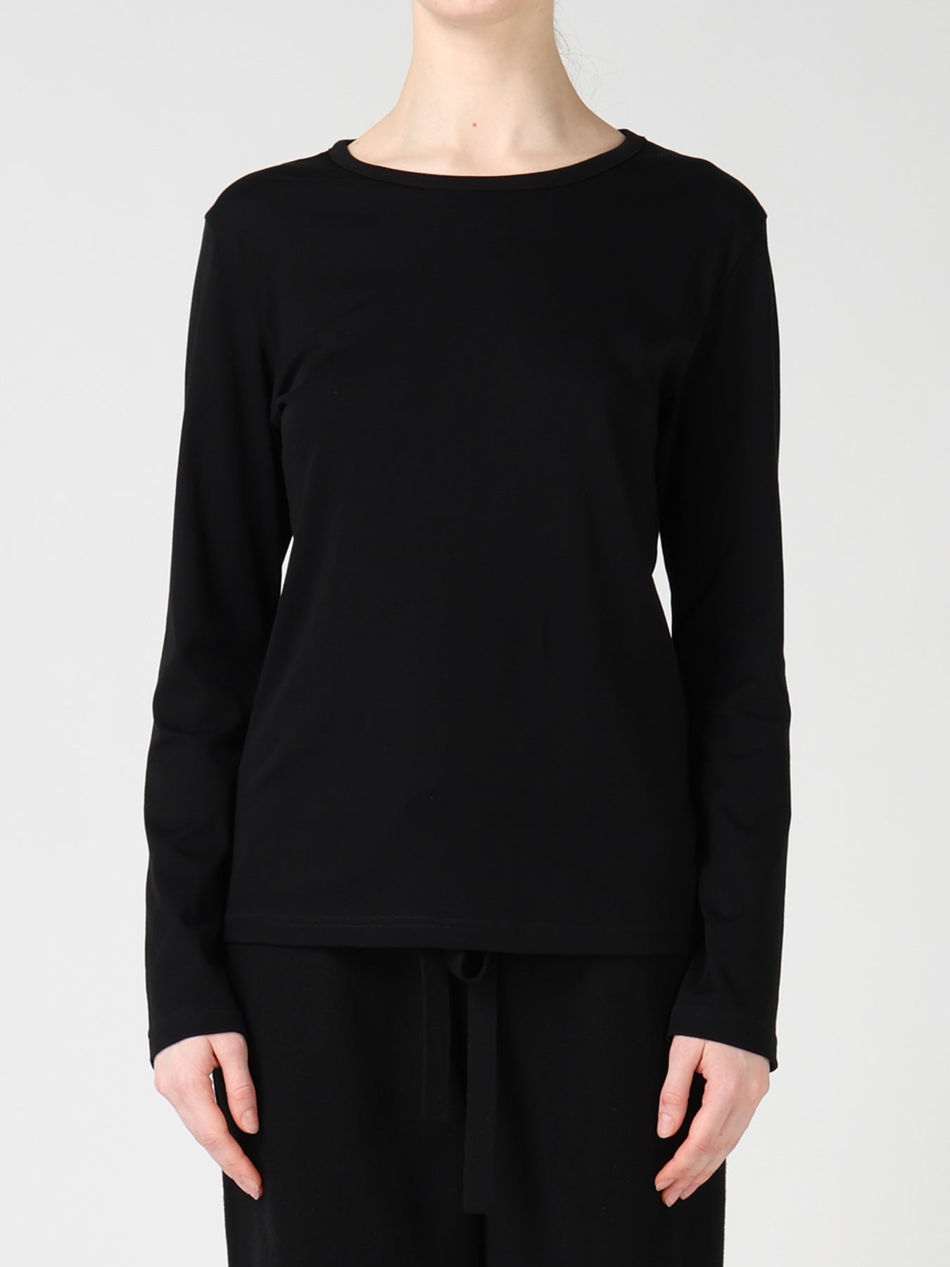 COTTON INTERLOCK LONG SLEEVE T-SHIRT