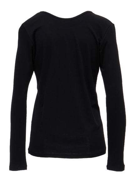 COTTON INTERLOCK LONG SLEEVE T-SHIRT