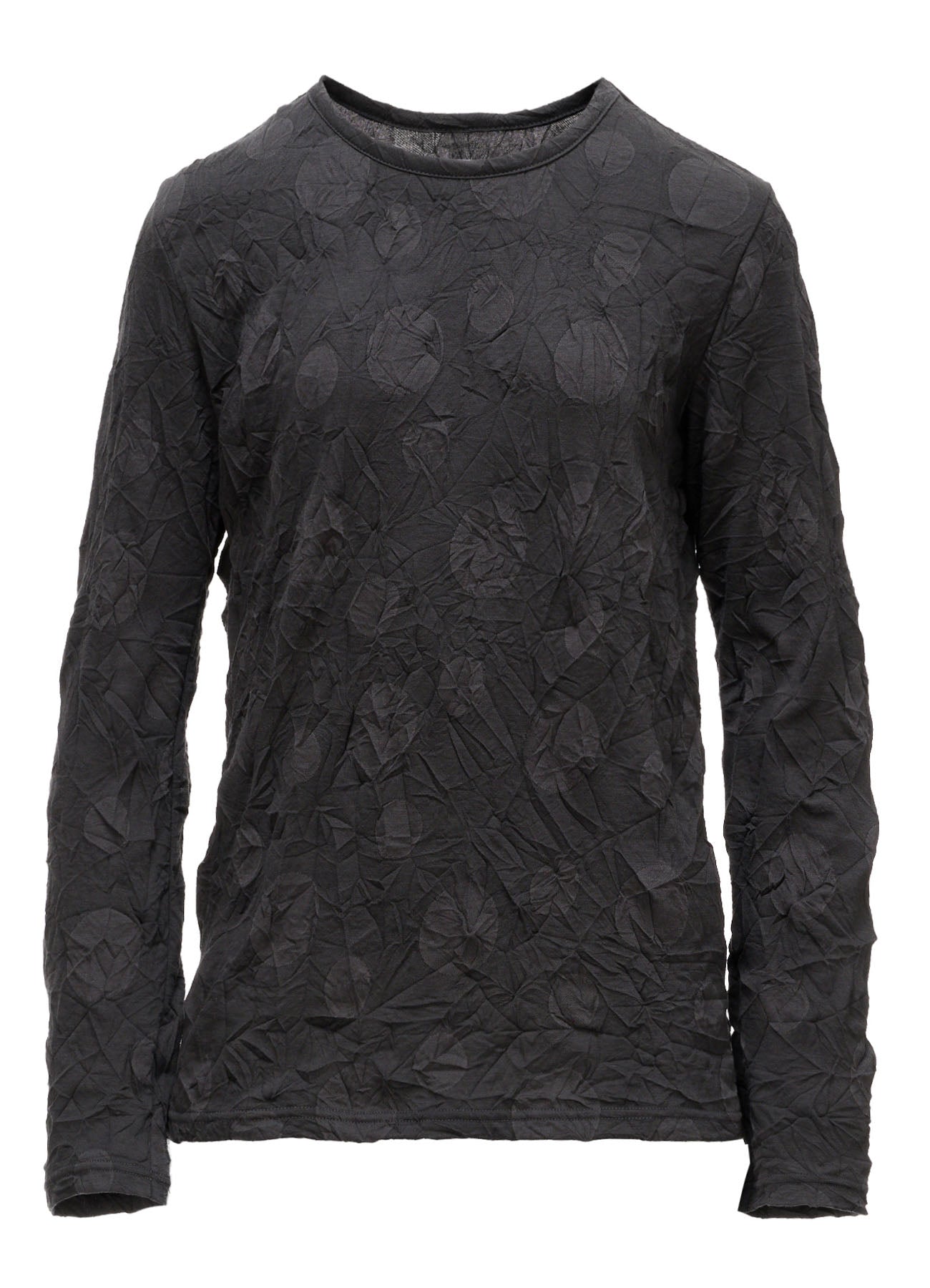 RANDOM DOT JACQUARD LONG SLEEVE T-SHIRT