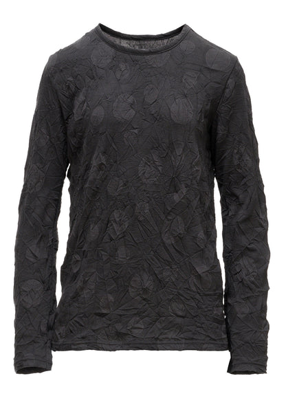 RANDOM DOT JACQUARD LONG SLEEVE T-SHIRT