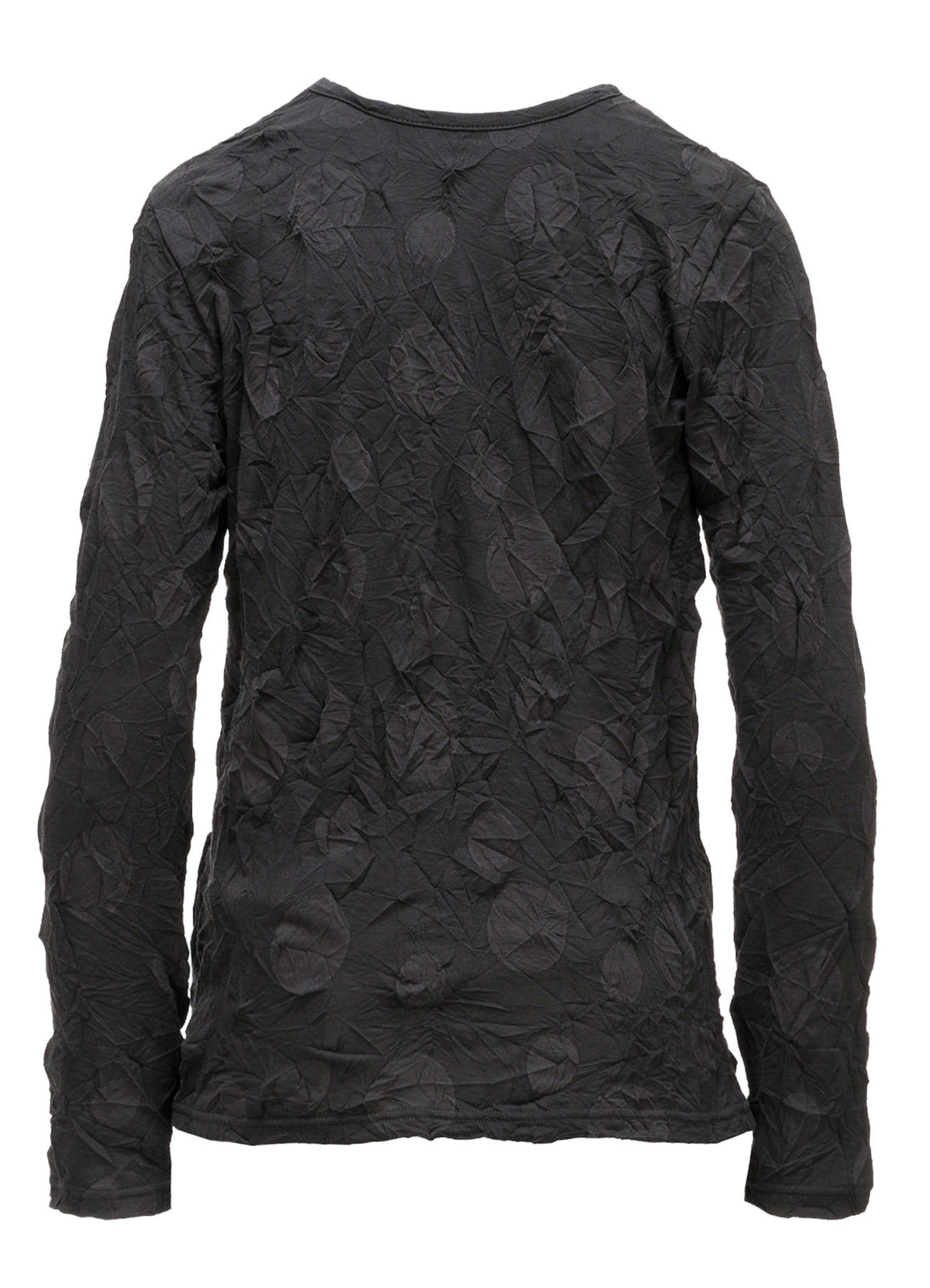 RANDOM DOT JACQUARD LONG SLEEVE T-SHIRT