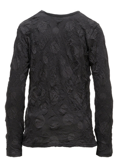 RANDOM DOT JACQUARD LONG SLEEVE T-SHIRT