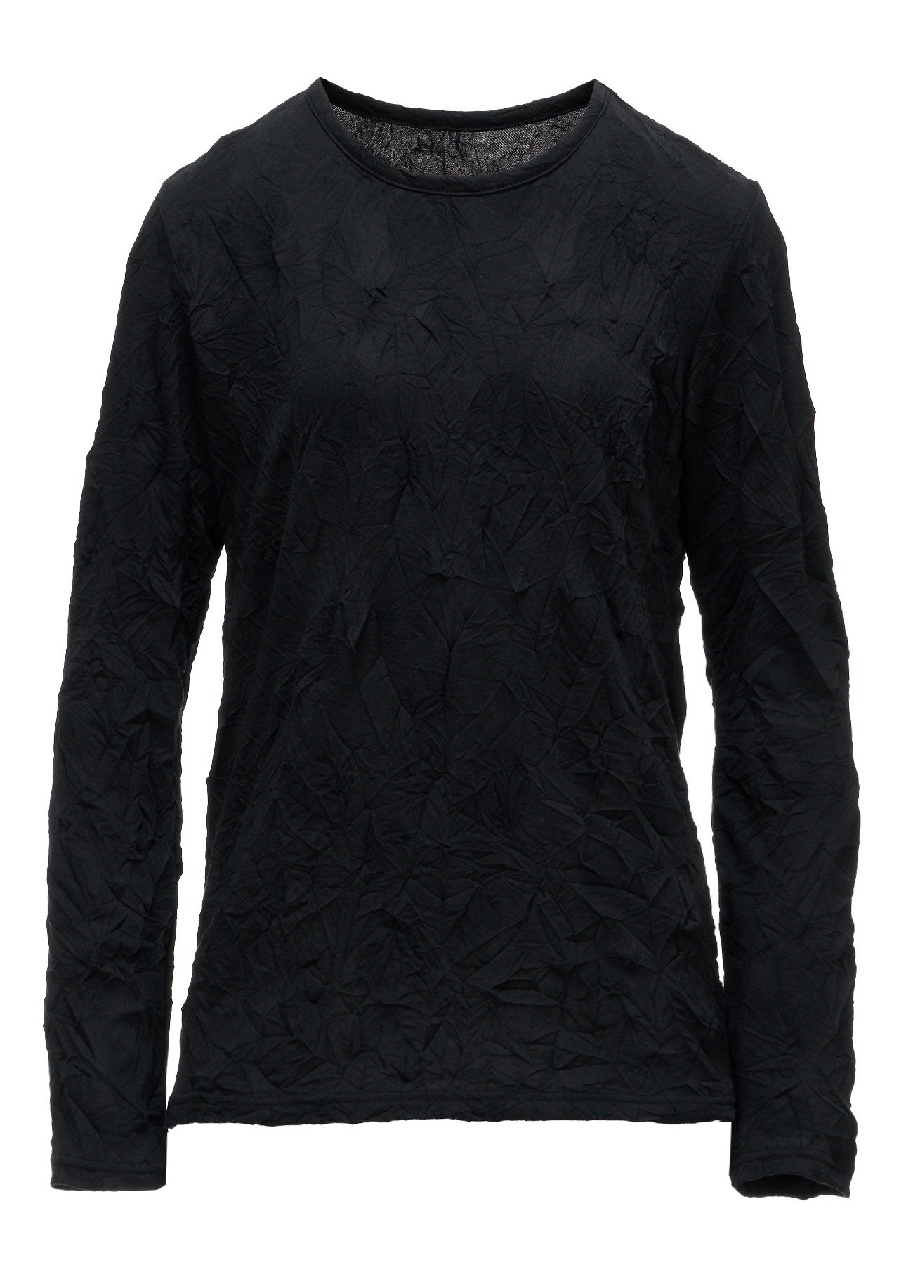 RANDOM DOT JACQUARD LONG SLEEVE T-SHIRT