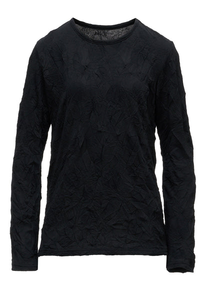 RANDOM DOT JACQUARD LONG SLEEVE T-SHIRT