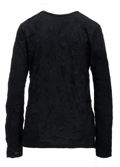 RANDOM DOT JACQUARD LONG SLEEVE T-SHIRT