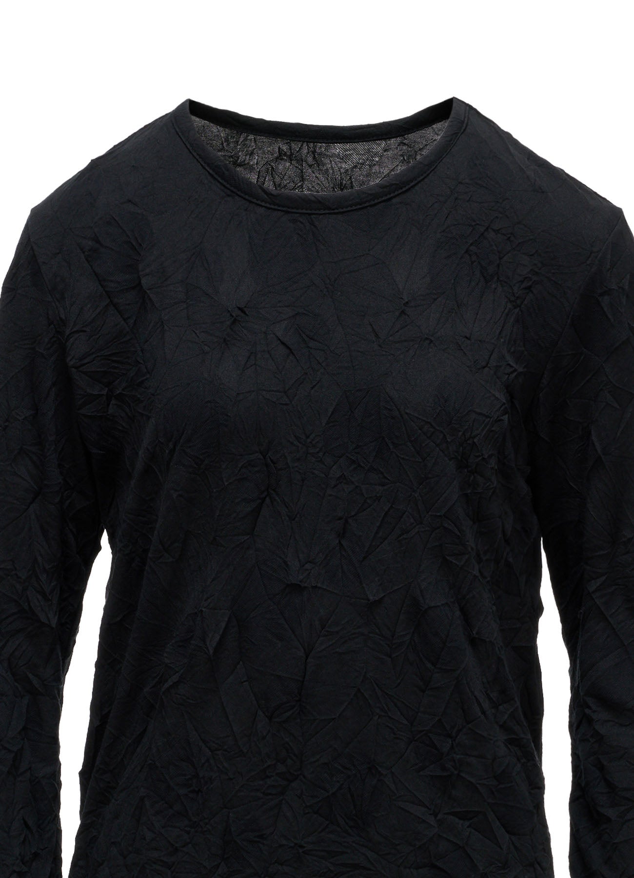 RANDOM DOT JACQUARD LONG SLEEVE T-SHIRT