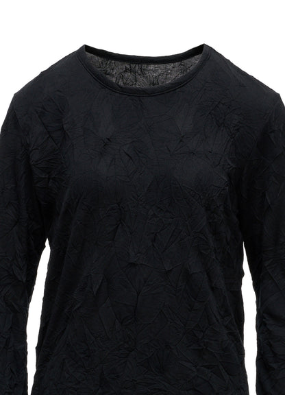 RANDOM DOT JACQUARD LONG SLEEVE T-SHIRT