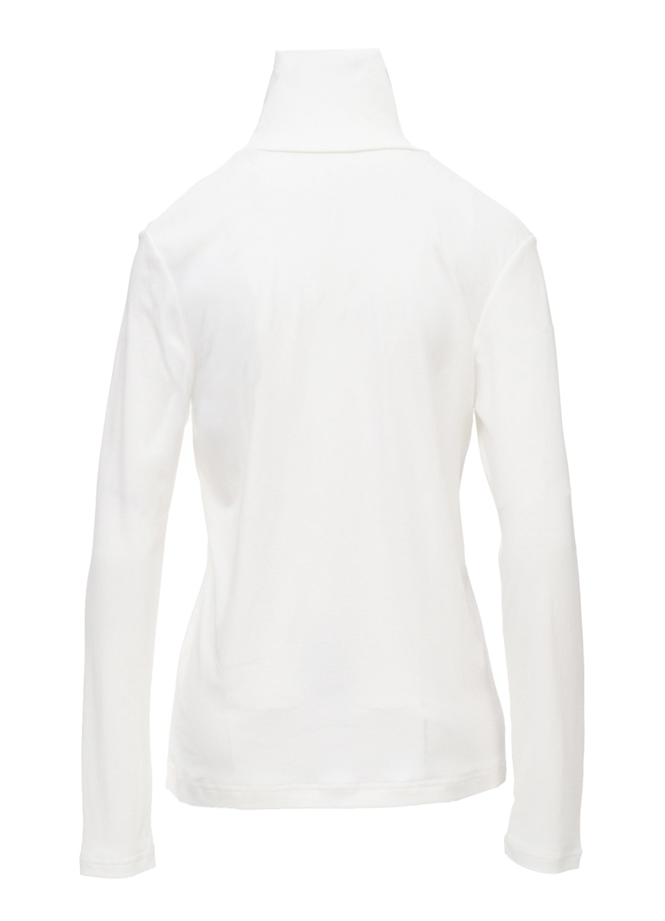 COTTON INTERLOCK HIGH NECK LONG SLEEVE T-SHIRT