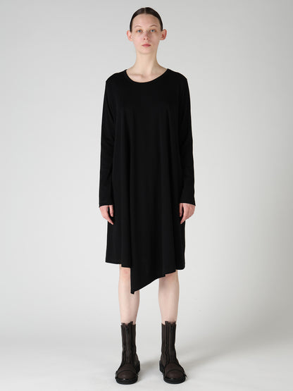COTTON INTERLOCK FLARE LONG SLEEVE T-SHIRT