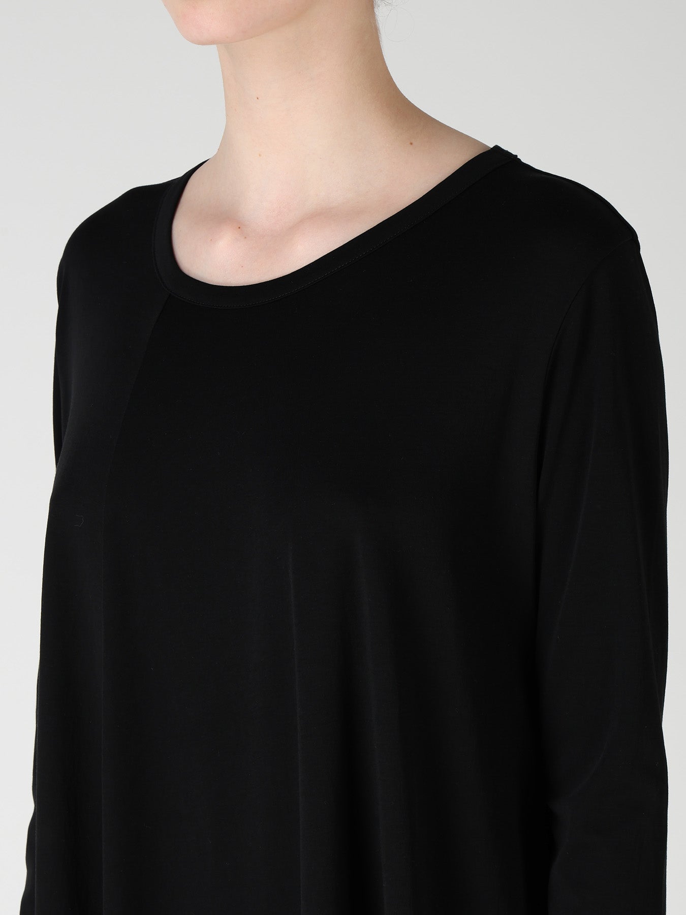 COTTON INTERLOCK FLARE LONG SLEEVE T-SHIRT – THE SHOP YOHJI YAMAMOTO