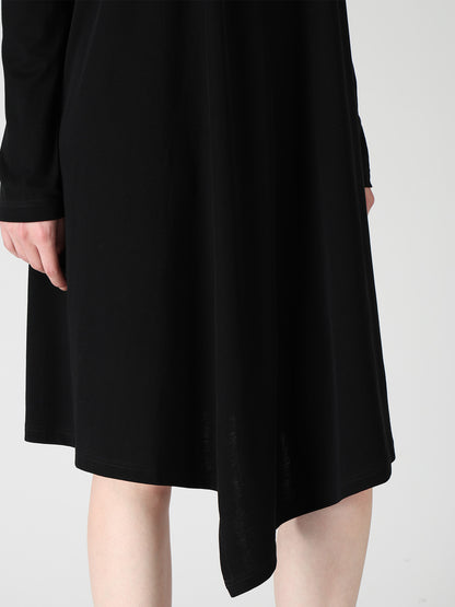 COTTON INTERLOCK FLARE LONG SLEEVE T-SHIRT