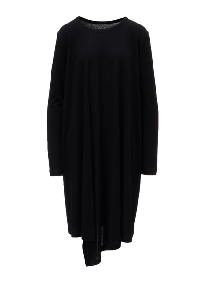 COTTON INTERLOCK FLARE LONG SLEEVE T-SHIRT