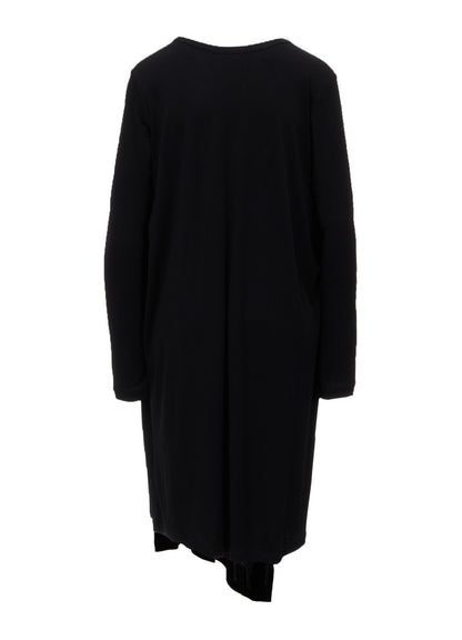COTTON INTERLOCK FLARE LONG SLEEVE T-SHIRT