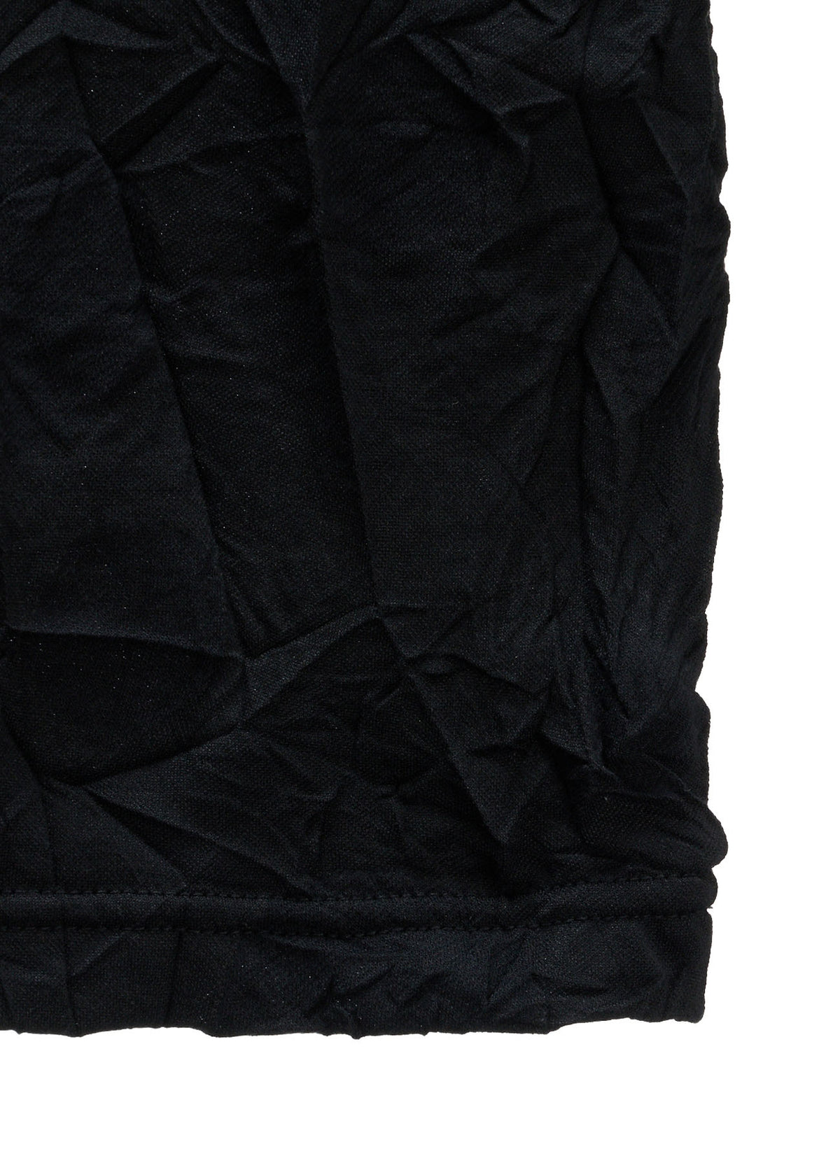RANDOM DOT JACQUARD ASYMMETRIC HIGH NECK T-SHIRT