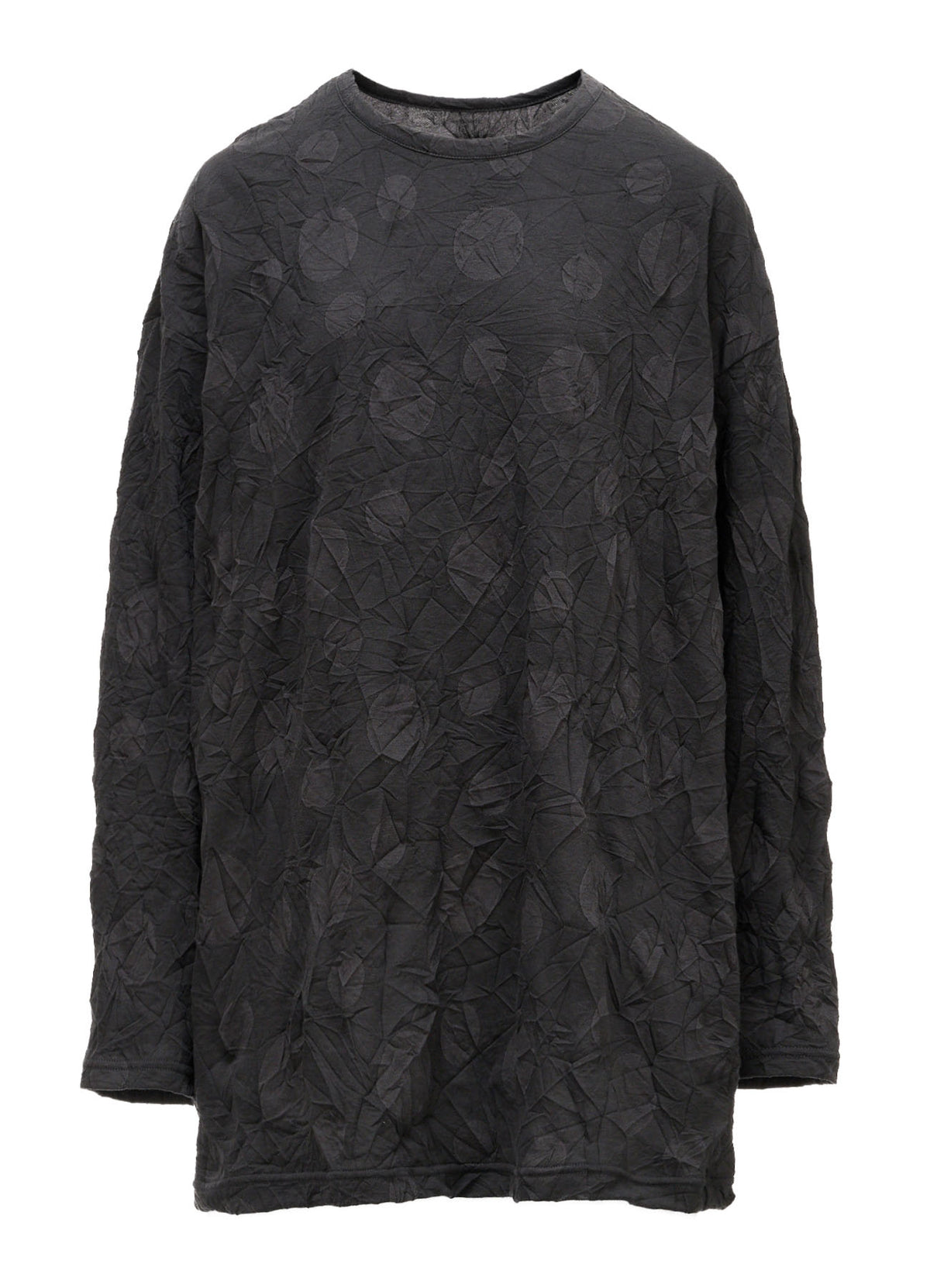 RANDOM DOT JACQUARD BIG LONG SLEEVE T-SHIRT