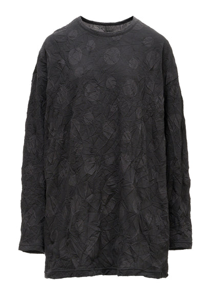 RANDOM DOT JACQUARD BIG LONG SLEEVE T-SHIRT