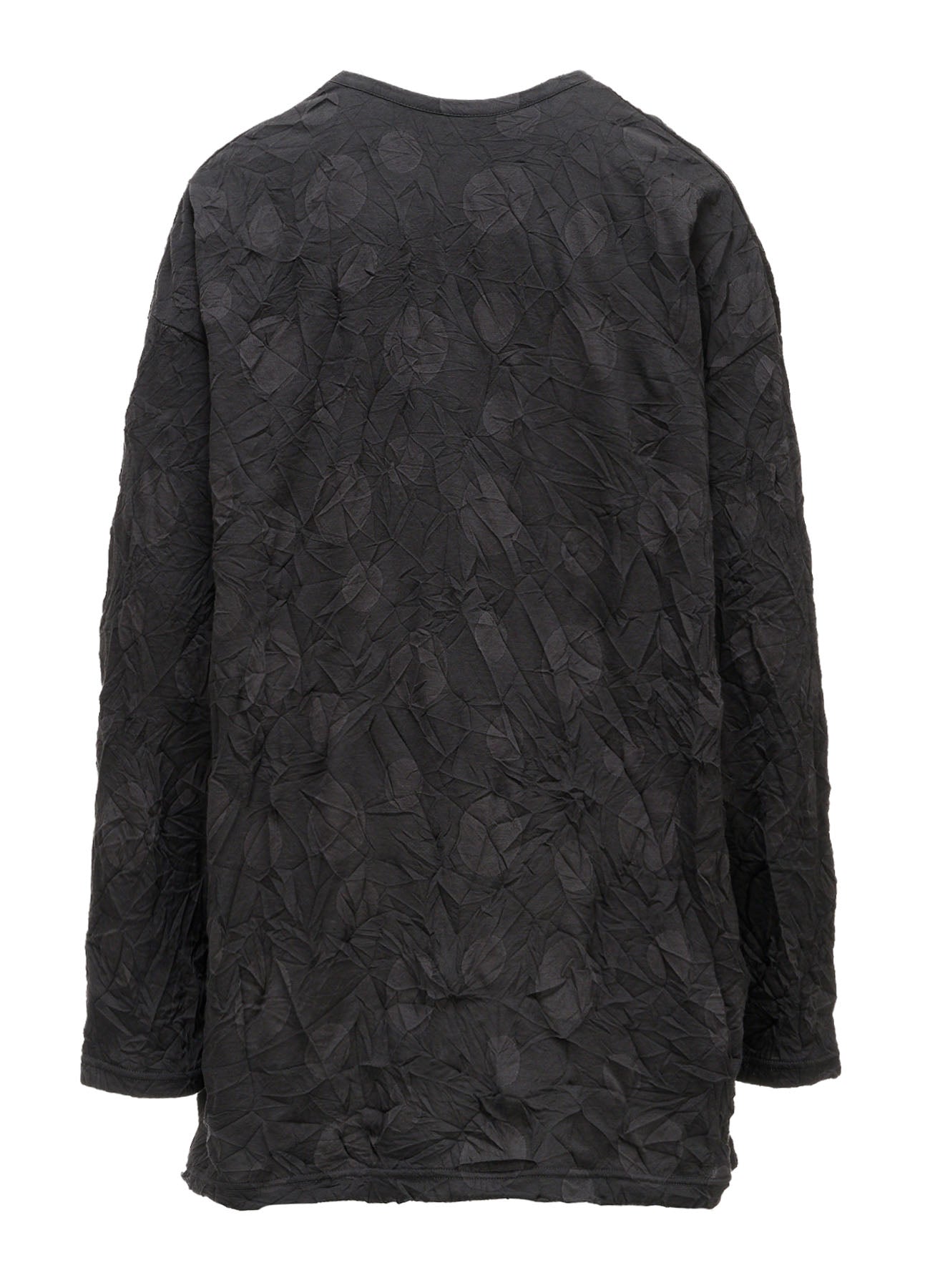 RANDOM DOT JACQUARD BIG LONG SLEEVE T-SHIRT