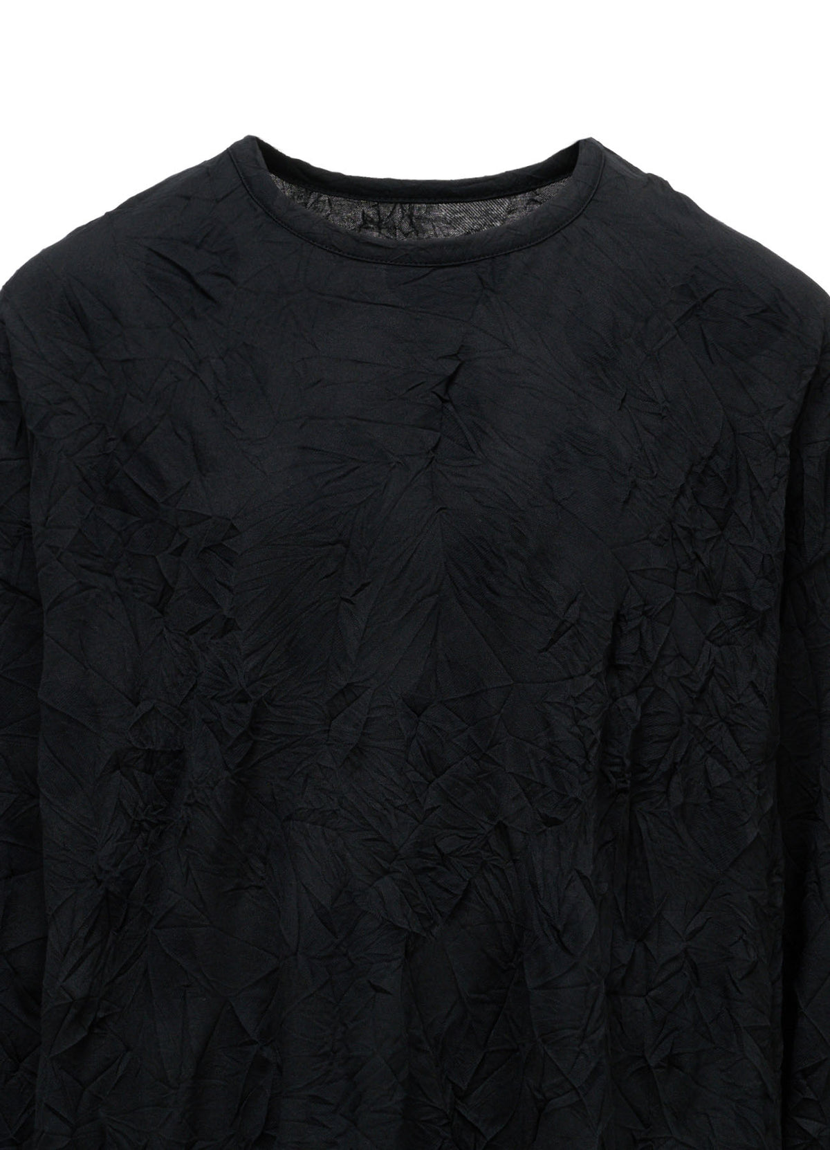RANDOM DOT JACQUARD BIG LONG SLEEVE T-SHIRT