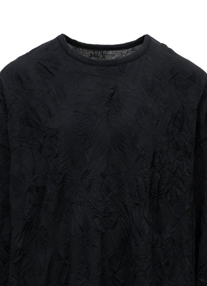 RANDOM DOT JACQUARD BIG LONG SLEEVE T-SHIRT