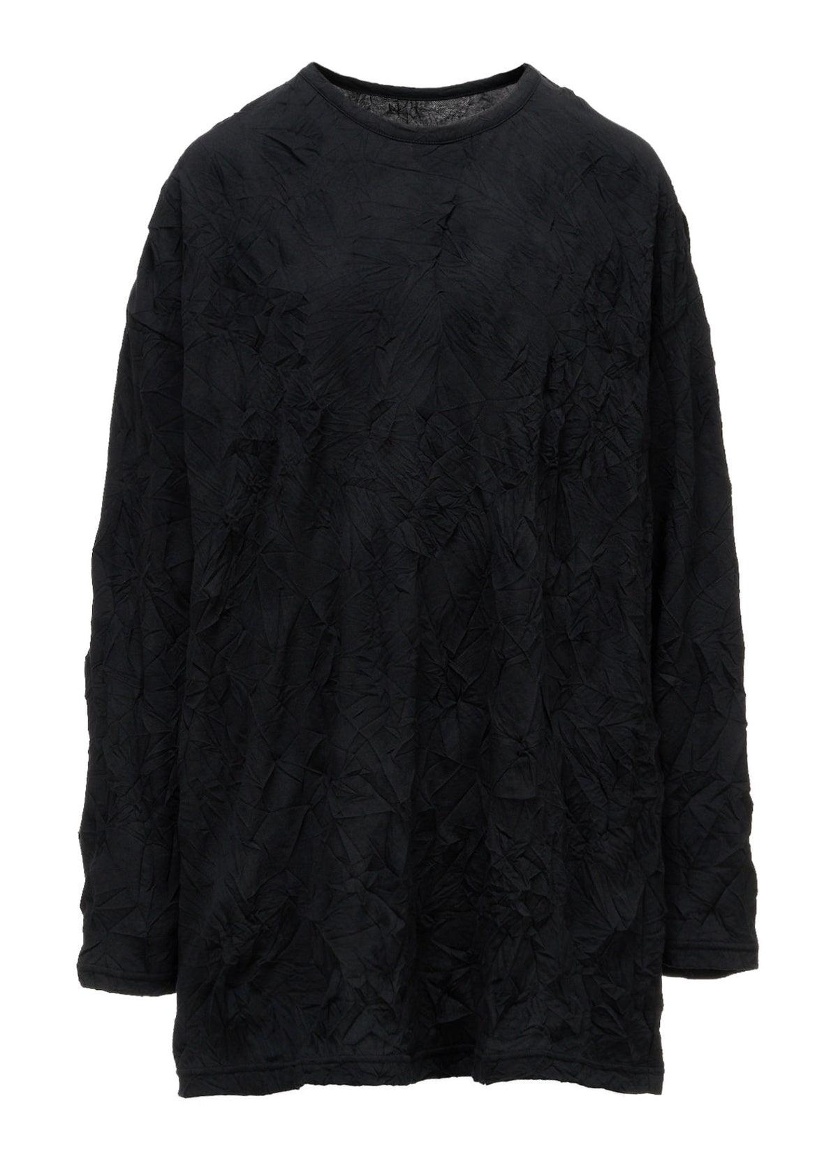 RANDOM DOT JACQUARD BIG LONG SLEEVE T-SHIRT