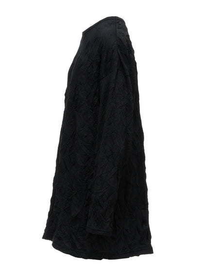 RANDOM DOT JACQUARD BIG LONG SLEEVE T-SHIRT