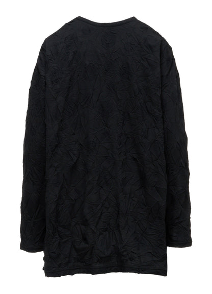RANDOM DOT JACQUARD BIG LONG SLEEVE T-SHIRT