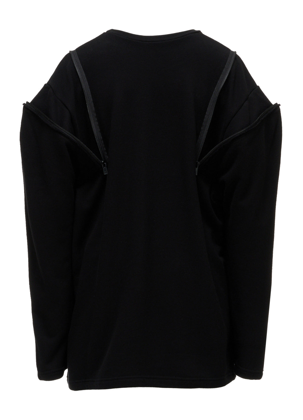 FRENCH TERRY SHOULDER ZIP PULLOVER