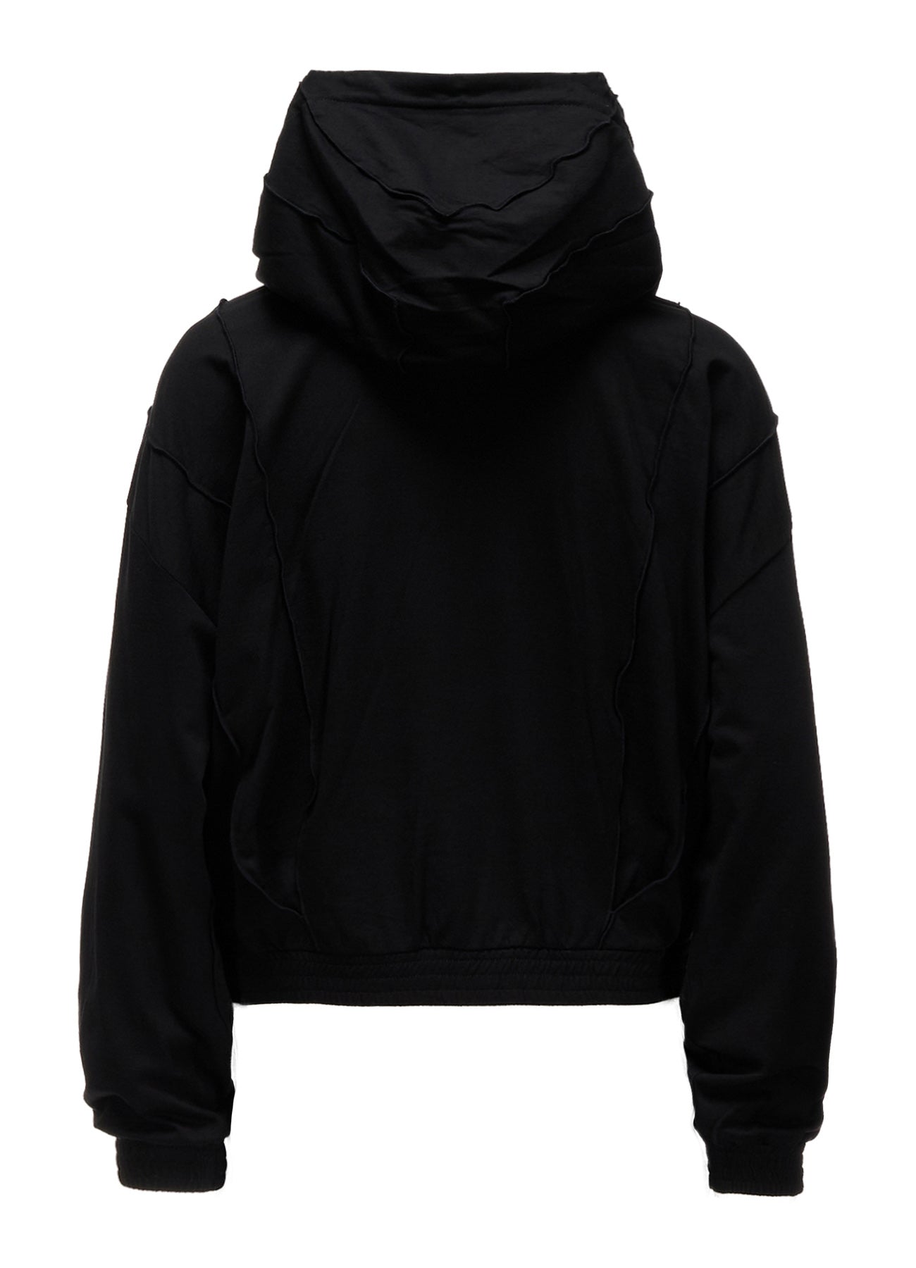 FRENCH TERRY PANEL SHORT HOODIE