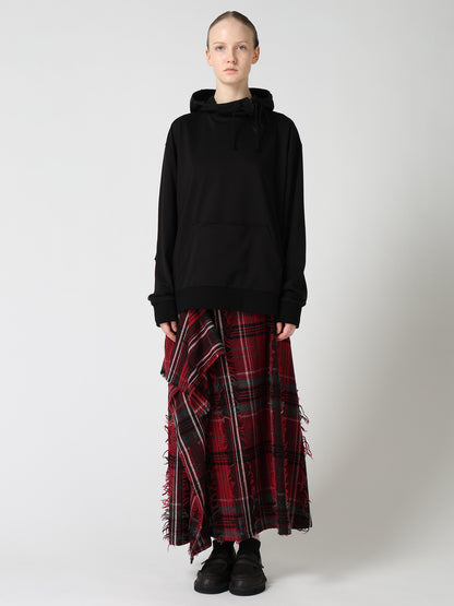 FRENCH TERRY PANEL BIG HOODIE