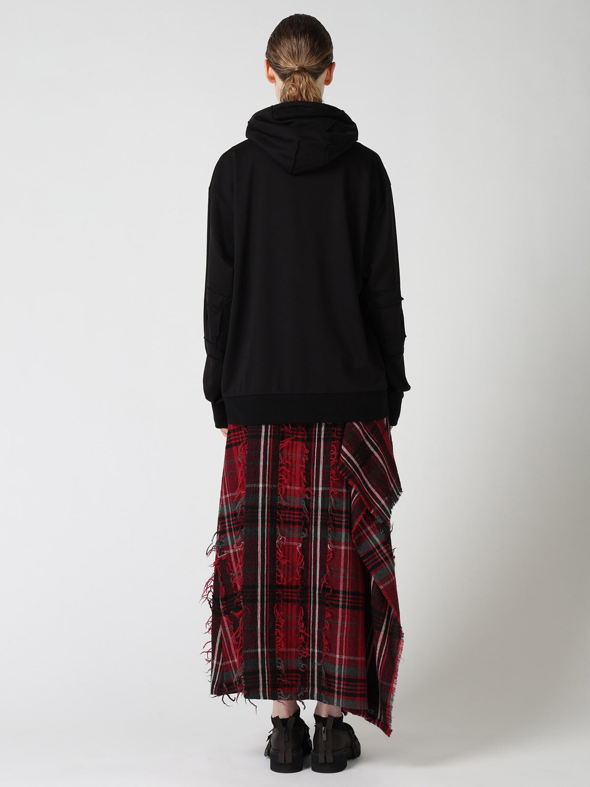 FRENCH TERRY PANEL BIG HOODIE