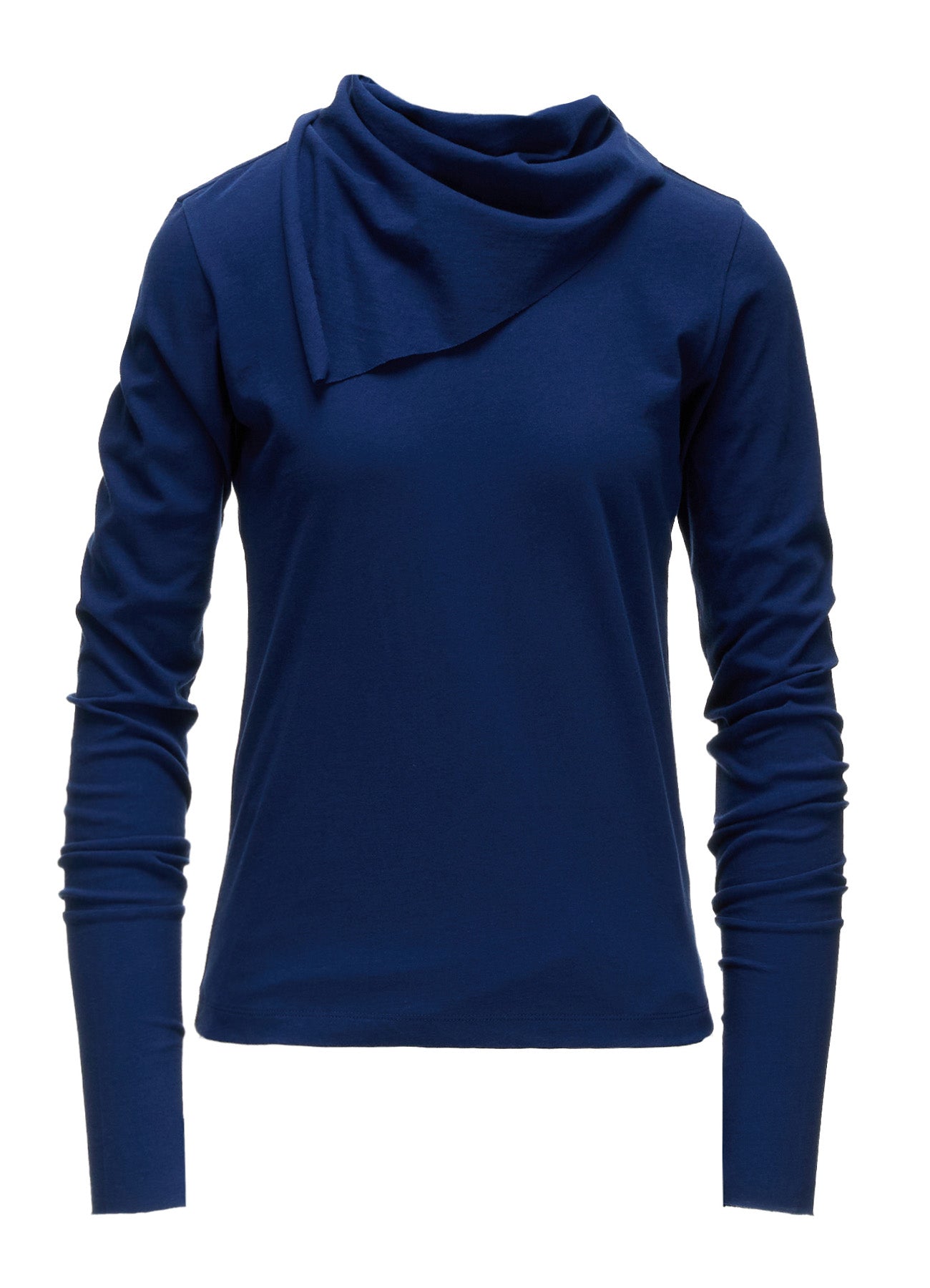 HARD TWISTED JERSEY COLLAR SCARF T-SHIRT