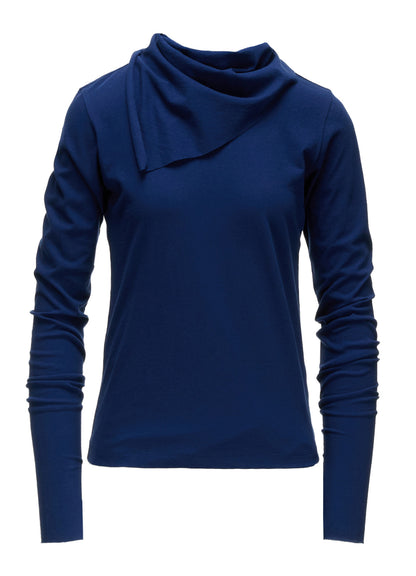 HARD TWISTED JERSEY COLLAR SCARF T-SHIRT