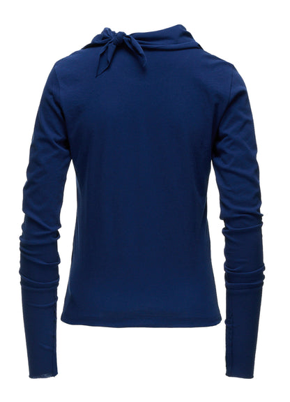 HARD TWISTED JERSEY COLLAR SCARF T-SHIRT