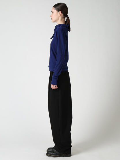 HARD TWISTED JERSEY COLLAR SCARF T-SHIRT