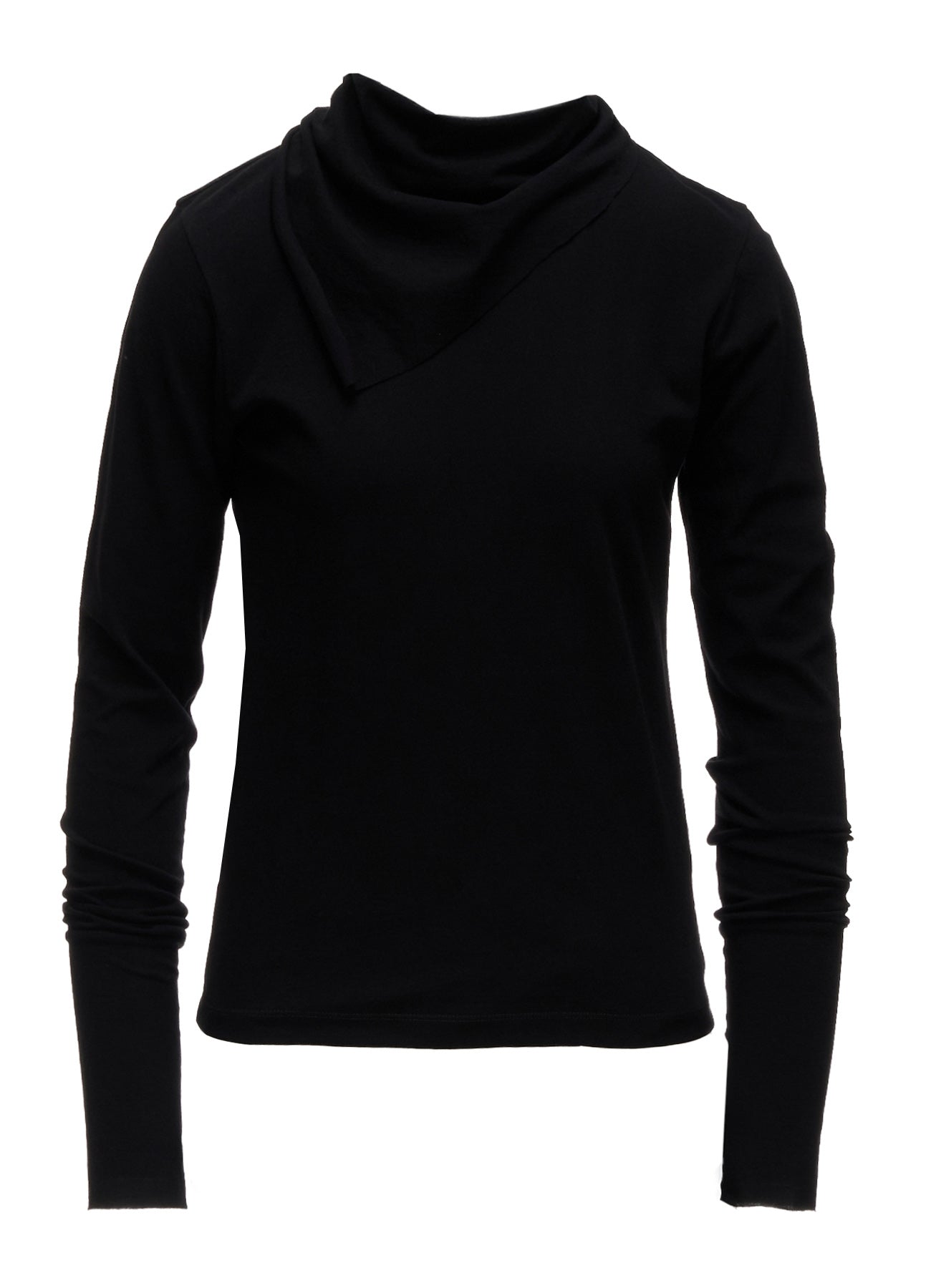 HARD TWISTED JERSEY COLLAR SCARF T-SHIRT