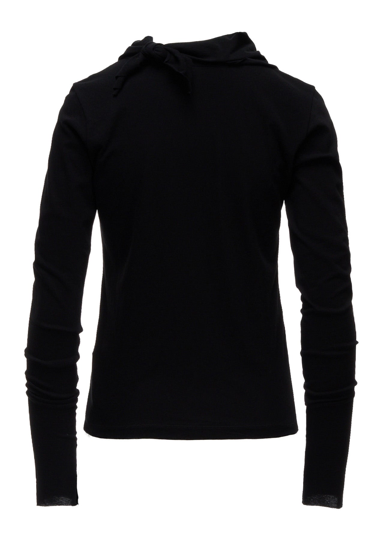 HARD TWISTED JERSEY COLLAR SCARF T-SHIRT