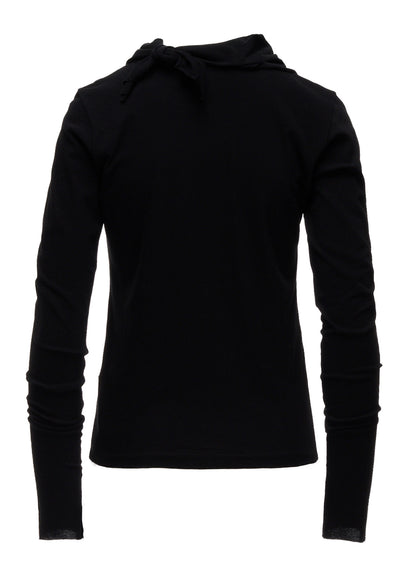 HARD TWISTED JERSEY COLLAR SCARF T-SHIRT