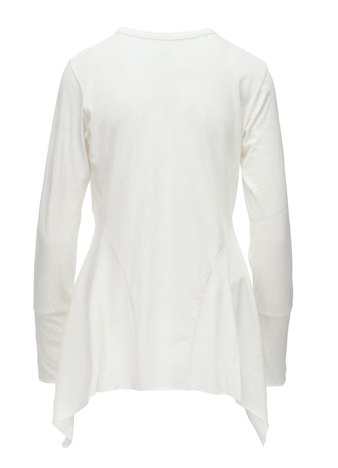 HARD TWISTED JERSEY SIDE DRAPE T-SHIRT