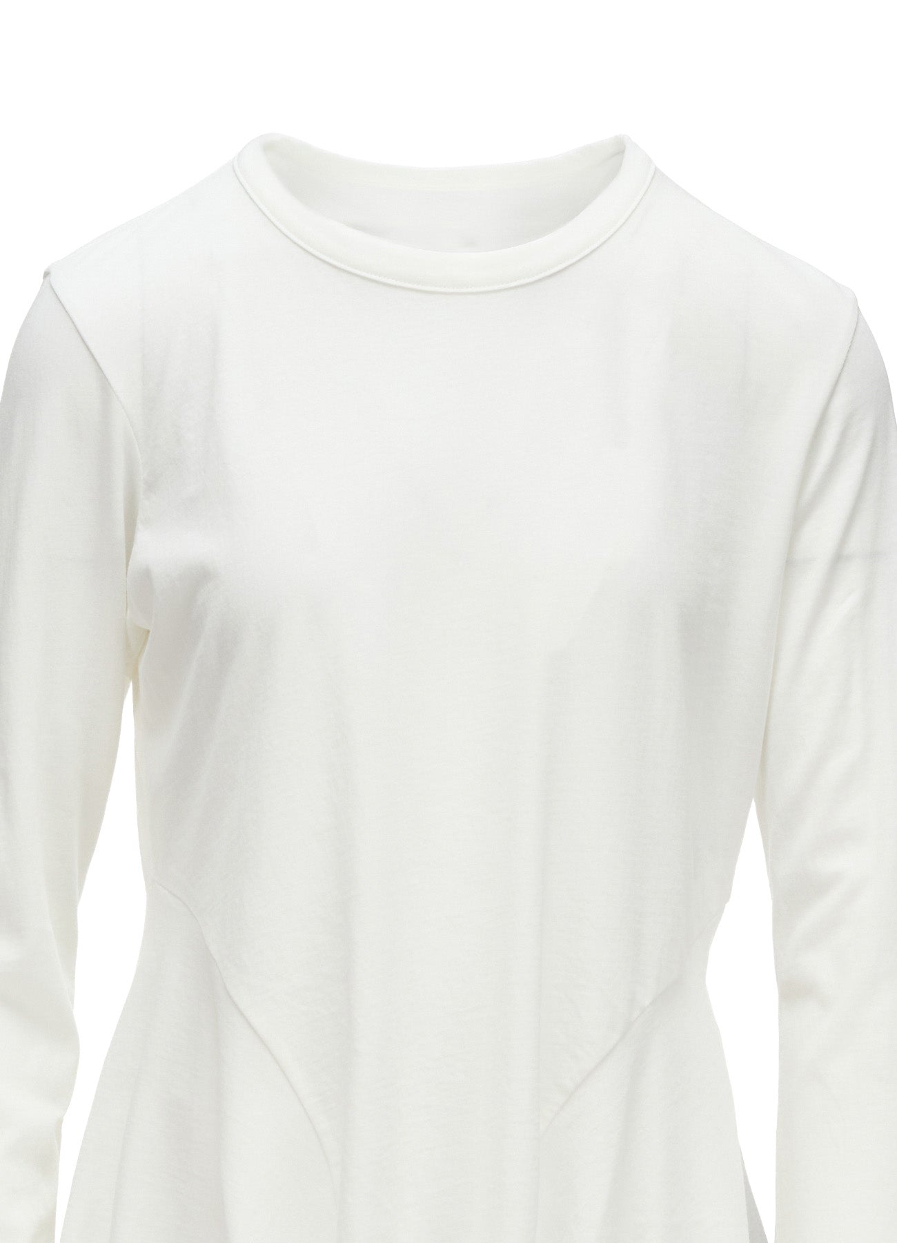 HARD TWISTED JERSEY SIDE DRAPE T-SHIRT