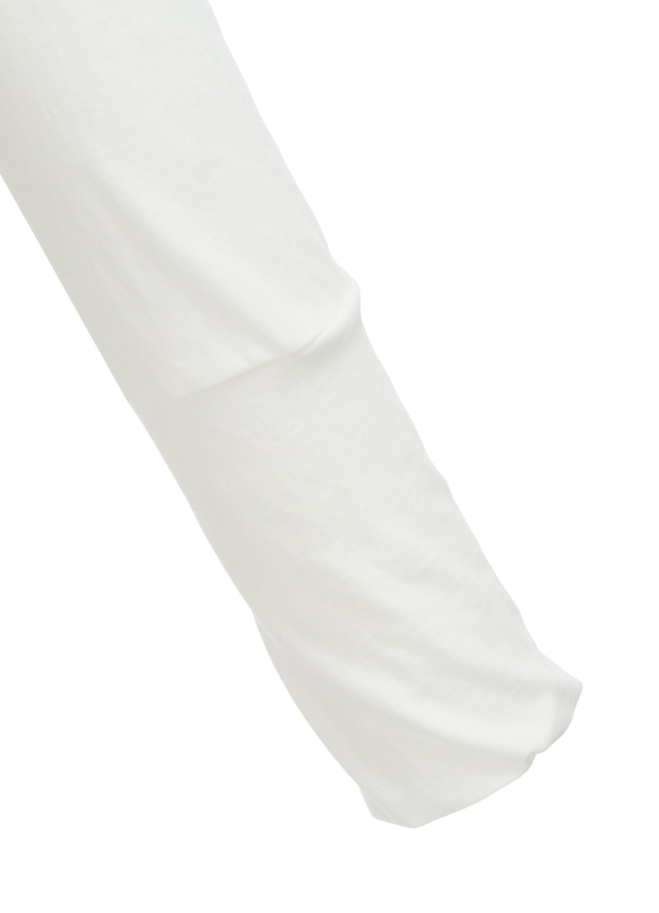 HARD TWISTED JERSEY SIDE DRAPE T-SHIRT