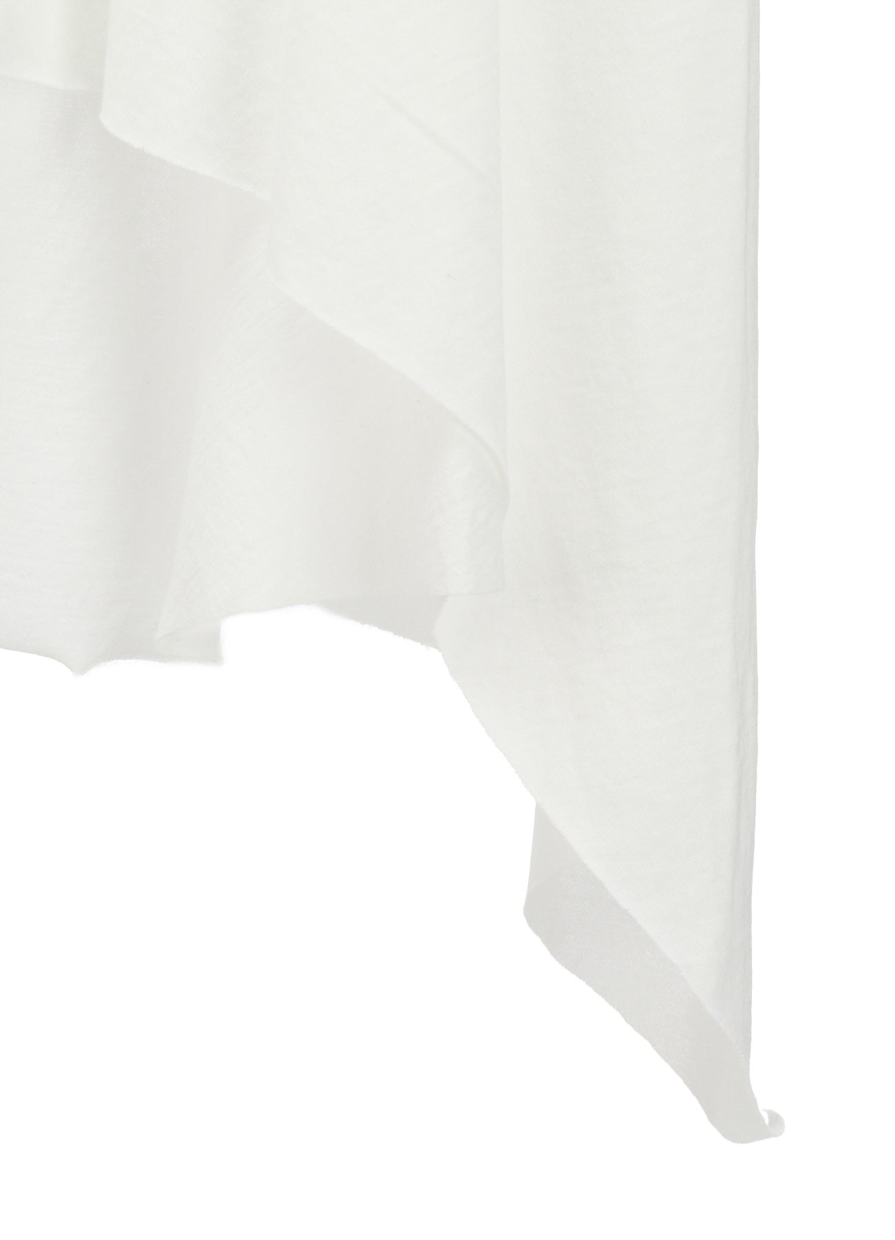 HARD TWISTED JERSEY SIDE DRAPE T-SHIRT