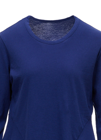 HARD TWISTED JERSEY SIDE DRAPE T-SHIRT