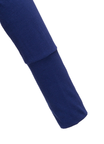 HARD TWISTED JERSEY SIDE DRAPE T-SHIRT