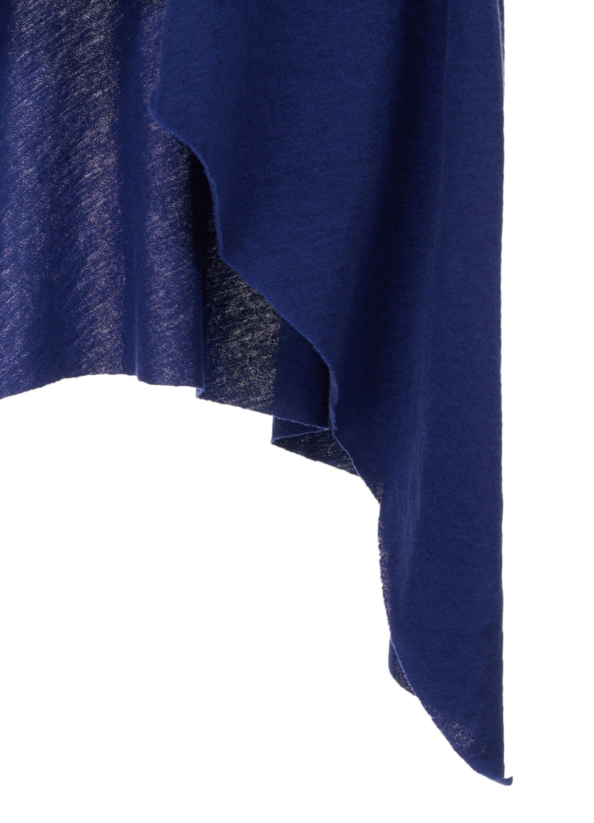 HARD TWISTED JERSEY SIDE DRAPE T-SHIRT
